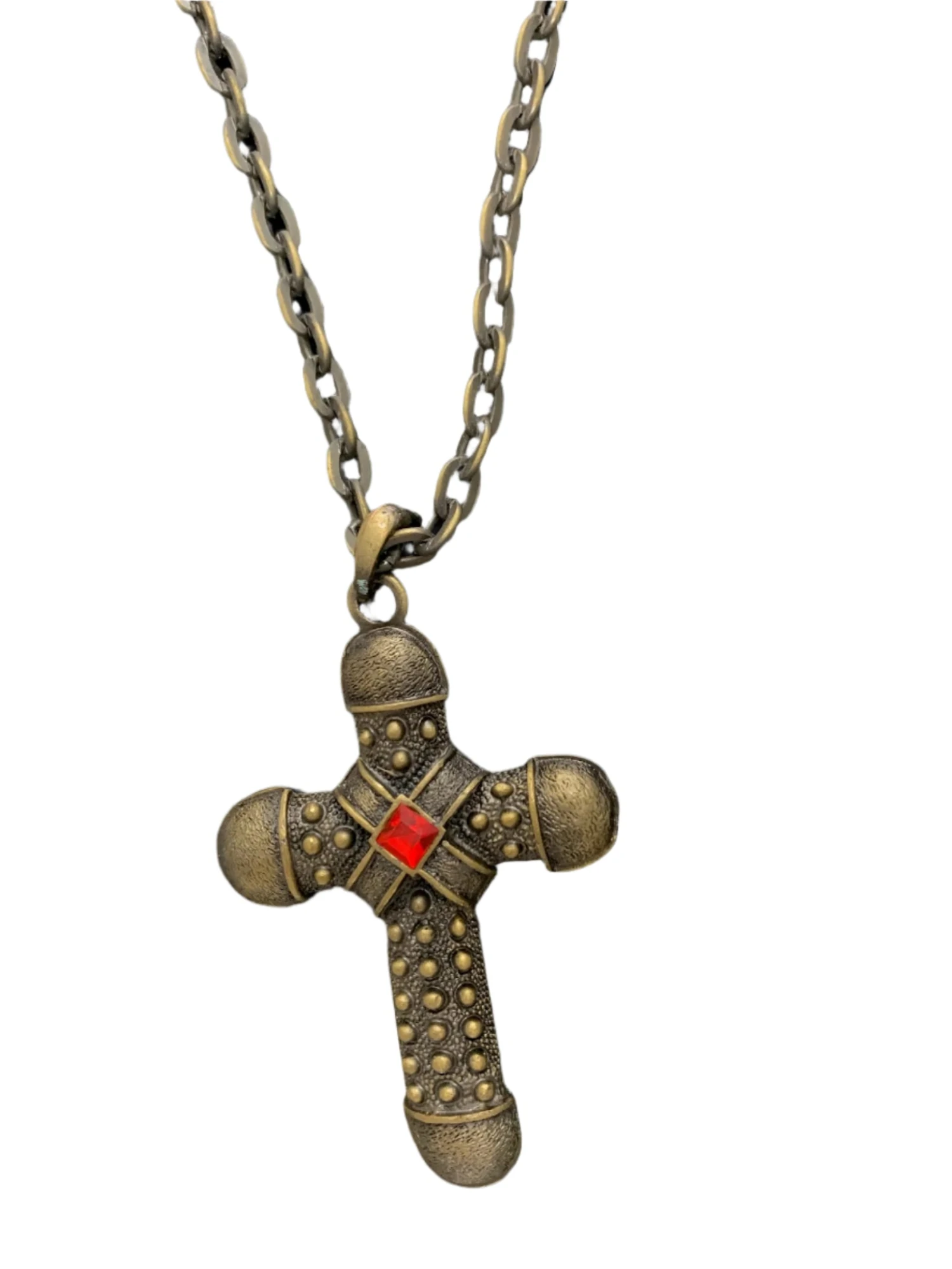 Gothic Crusader Cross Necklace 3 Gothic Crusader Cross Necklace