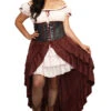 Dreamgirl Plus Size Saloon Gal Costume -ThreeWishes Store D11134X Costume front 55145