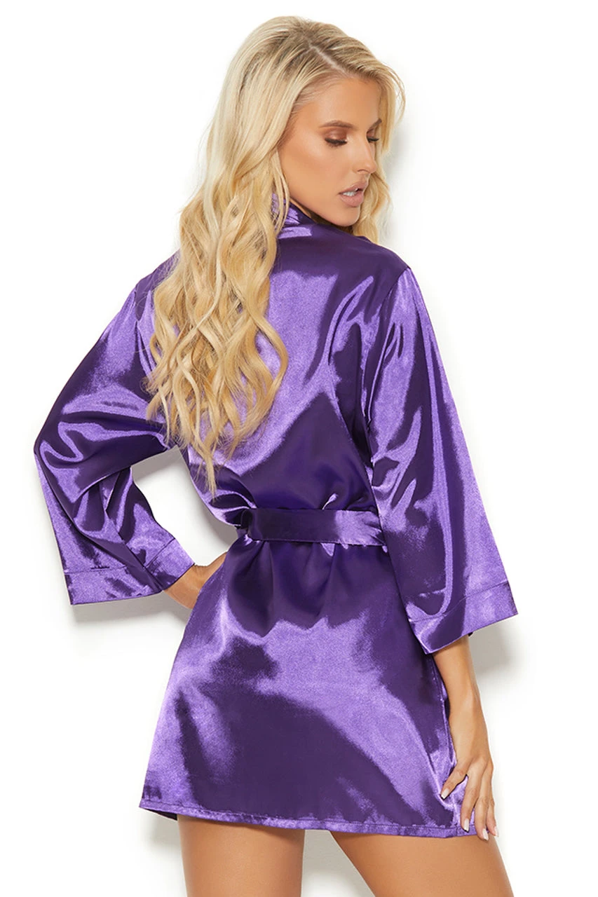 Sexy Satin Robe 10 Sexy Satin Robe - Image 8