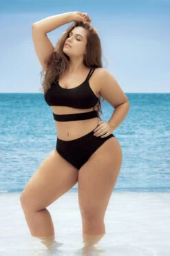 Plus Size Underboob Tank Bikini 9 Plus Size Underboob Tank Bikini -ThreeWishes Store EP6604X Black Front 68640 62cada1e 313f 4774 900c 969aaa8ee0d8