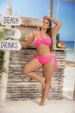 Plus Size Hot Pink Strappy Bikini 7 Plus Size Hot Pink Strappy Bikini -ThreeWishes Store EP6638X Hot Pink Front 89317 a7682f32 eed5 44cb 9375 de4d87400b4e