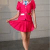 Plus Size Pink Cartoon Doll Schoolgirl Costume -ThreeWishes Store FC 27001 front 3w b69e6e81 81c4 4b63 9f4f a59240338d26