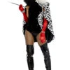 Forplay Plus Size Devilish Villain Costume -ThreeWishes Store FP556505X black front