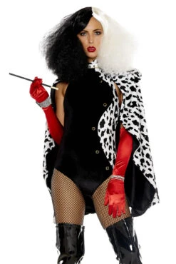 Forplay Plus Size Devilish Villain Costume 7 Forplay Plus Size Devilish Villain Costume -ThreeWishes Store FP556505X black front 2