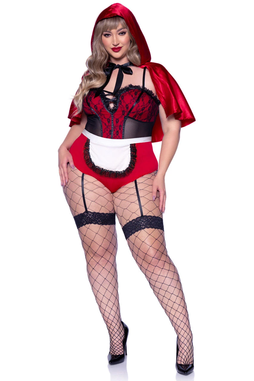 LEG AVENUE Plus Size Naughty Miss Red Costume 7 LEG AVENUE Plus Size Naughty Miss Red Costume - Image 5