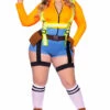 LEG AVENUE Plus Size Nailed It Construction Worker Costume -ThreeWishes Store LA87108X multicolor front