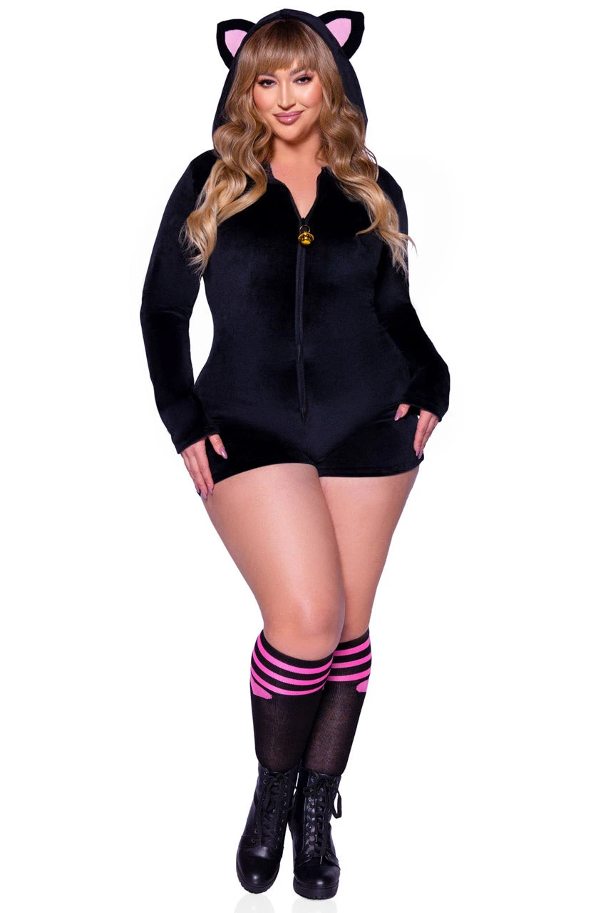 LEG AVENUE Plus Size Comfy Cat Costume 3 LEG AVENUE Plus Size Comfy Cat Costume