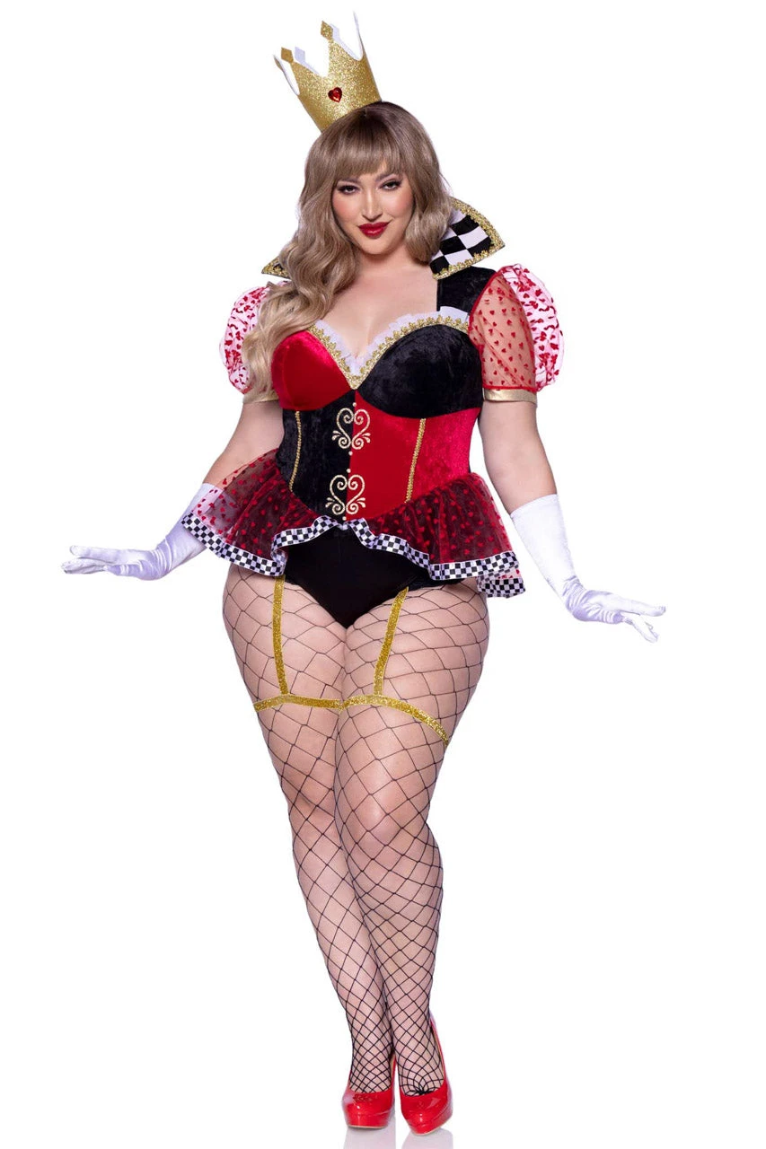 LEG AVENUE Plus Size Ravishing Red Queen Costume 6 LEG AVENUE Plus Size Ravishing Red Queen Costume - Image 4