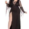 LEG AVENUE Plus Size Spooky Beauty Costume -ThreeWishes Store LA87182X black front