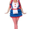 MUSIC LEGS Plus Size Raggedy Ann Costume -ThreeWishes Store ML71127Q 20 as shown front