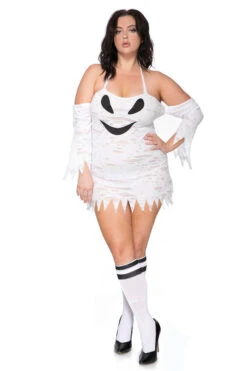 MUSIC LEGS Plus Size Haunting Ghost Costume