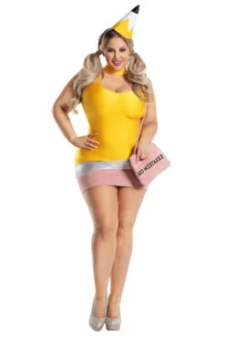 Plus Size Pretty Pencil Costume -ThreeWishes Store PK2207XL as shown front 2