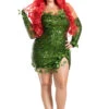Plus Size Poisonous Villain Costume 1 Plus Size Poisonous Villain Costume -ThreeWishes Store PK451XL front 61314