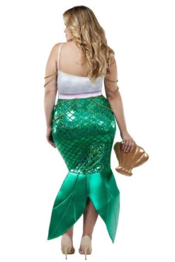 Plus Size Alluring Sea Siren Costume -ThreeWishes Store S8022X Plus Mermaid B1300 59690