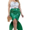 Plus Size Alluring Sea Siren Costume -ThreeWishes Store S8022X Plus Mermaid F1300 F 50639