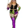 Plus Size Carnival Cutie Costume -ThreeWishes Store SAS2342X as shown front 3