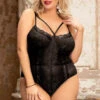 Plus Size Midnight Desires Teddy -ThreeWishes Store SIR80875 1P black front 21c7a1db ae4f 4773 8a8d 2881c7a25273