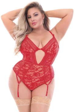 Plus Size Garden Of Eden Floral Teddy 13 Plus Size Garden Of Eden Floral Teddy -ThreeWishes Store STM11180X RED F 25329 1e162e5a 881d 4823 adbc 29e75bf51e05