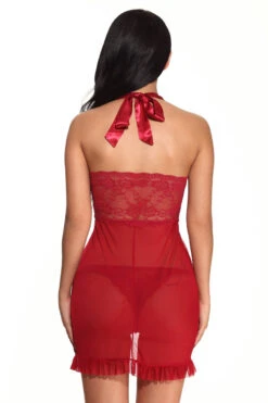 Plus Size Flutter Front Halter Babydoll 41 Plus Size Flutter Front Halter Babydoll -ThreeWishes Store WF5 2513 Wine Red Back b48081ff bdd3 4315 8849 70c4504dc450