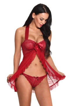 Plus Size Flutter Front Halter Babydoll 38 Plus Size Flutter Front Halter Babydoll -ThreeWishes Store WF5 2513 Wine Red Front 1 37785126 1ca1 4040 8b3f e4c9618fc6e6