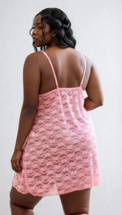 Plus Size Perfectly Pink Babydoll -ThreeWishes Store dW0vSwB8xjxyaLyP