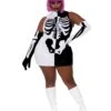 Dreamgirl Plus Size Parti Skeleton Costume -ThreeWishes Store dreamgirl plus size parti skeleton womens costume dreamgirl 108244