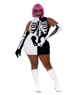 Dreamgirl Plus Size Parti Skeleton Costume