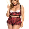 Plus Size A Student Lingerie Costume -ThreeWishes Store ep6440x schoolgirl front