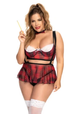 Plus Size A Student Lingerie Costume