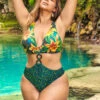 Plus Size Wild Bloom Monokini 2 Plus Size Wild Bloom Monokini -ThreeWishes Store ep6692x 20wild 20bloom 20front