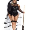 Plus Size Starstruck Bustle Witch Costume 2 Plus Size Starstruck Bustle Witch Costume -ThreeWishes Store pk2124xl front