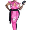 Plus Size Sexy Killer Ninja Costume -ThreeWishes Store s2149x plus killer ninja front pink