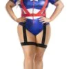 Dreamgirl Plus Size Captain USA Costume -ThreeWishes Store starline plus captain usa costume starline 723590