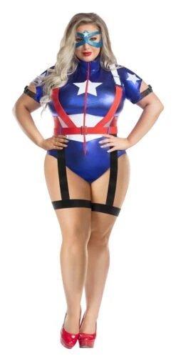 Dreamgirl Plus Size Captain USA Costume